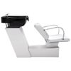 vidaXL Unit&eacute; de rin&ccedil;age de shampoing avec chaise de salon Similicuir