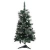 vidaXL Sapin de No&euml;l artificiel pr&eacute;-&eacute;clair&eacute; et supports vert 90 cm PVC