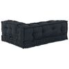 vidaXL Coussin de canap&eacute; sur palette 3 pcs Anthracite 120 x 80 x 38 cm