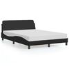 vidaXL Cadre de lit Dover noir 135 x 190 cm en similicuir