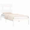vidaXL Cadre de lit sans matelas blanc 90x190 cm bois massif