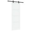 vidaXL Porte coulissante ORKDAL Blanc 83 x 232 cm Bois de pin massif