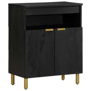 vidaXL Buffet noir 60x33x75 cm bois d'ing&eacute;nierie
