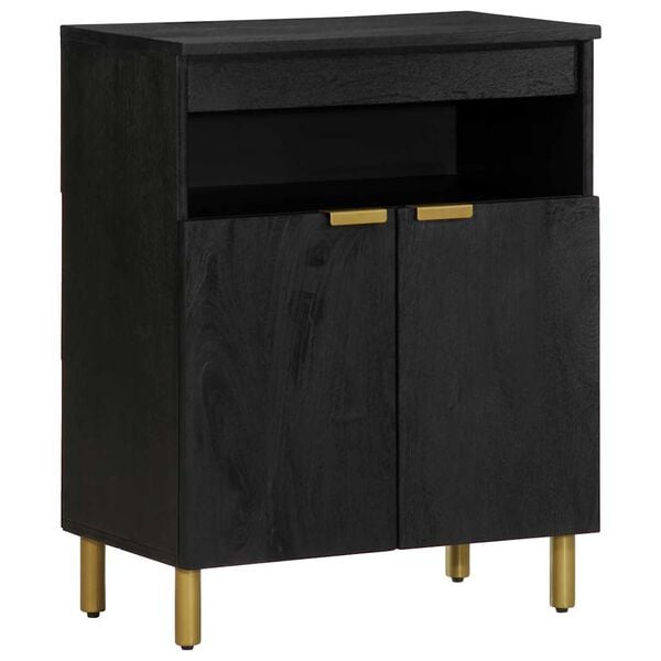vidaXL Buffet noir 60x33x75 cm bois d'ing&eacute;nierie