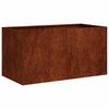 vidaXL Cache-pot de jardin Rouill&eacute; 80 x 40 x 40 cm