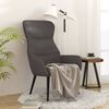vidaXL Chaise de relaxation Gris fonc&eacute; Tissu