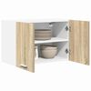 vidaXL Armoire suspendue Ch&ecirc;ne Sonoma et Blanc 60 x 31 x 40 cm