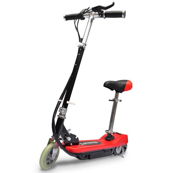 vidaXL Trottinette &eacute;lectrique avec Si&egrave;ge 120 W Rouge