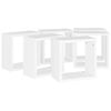vidaXL &Eacute;tag&egrave;res cube murales 6 pcs blanc 30x15x30 cm