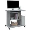 vidaXL Bureau d'ordinateur Sonoma gris 80x50x75 cm Bois d'ingénierie