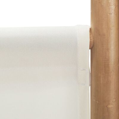 vidaXL Cloison de séparation pliante 3 panneaux 120 cm Bambou et toile