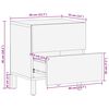 vidaXL Cabinet de chevet avec tiroir 2 pcs Blanc 40 x 33 x 46 cm