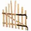 vidaXL Portail de cl&ocirc;ture courb&eacute; 100 x 90 cm Autre mat&eacute;riau Naturel