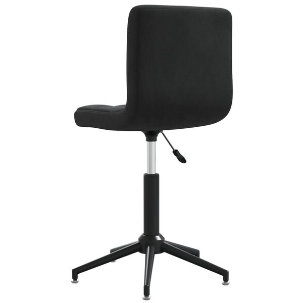 vidaXL Chaises pivotantes &agrave; manger lot de 6 Noir Velours