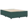 vidaXL Cadre de lit sans matelas vert foncé 140x200 cm velours