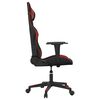 vidaXL Chaise de jeu Noir et rouge bordeaux Similicuir