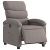 vidaXL Fauteuil inclinable électrique Taupe Tissu