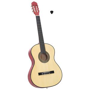 vidaXL Guitare classique pour d&eacute;butants 4/4 39" Tilleul