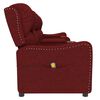 vidaXL Fauteuil de massage inclinable 4 places porte-gobelets bordeaux