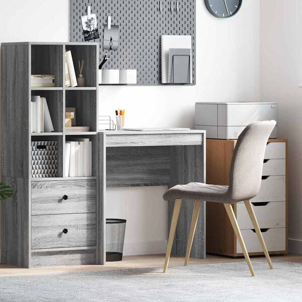 vidaXL Bureau Sonoma gris 70 x 40 x 76 cm Bois d'ingénierie