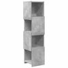 vidaXL Meuble d'angle 25,5x25x102cm Bois d'ing&eacute;nierie Gris b&eacute;ton