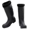 vidaXL Bottes de pluie avec chaussettes amovibles noir taille 41 PVC