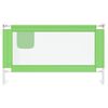 vidaXL Barri&egrave;re de s&eacute;curit&eacute; de lit d'enfant Vert 140x25 cm Tissu