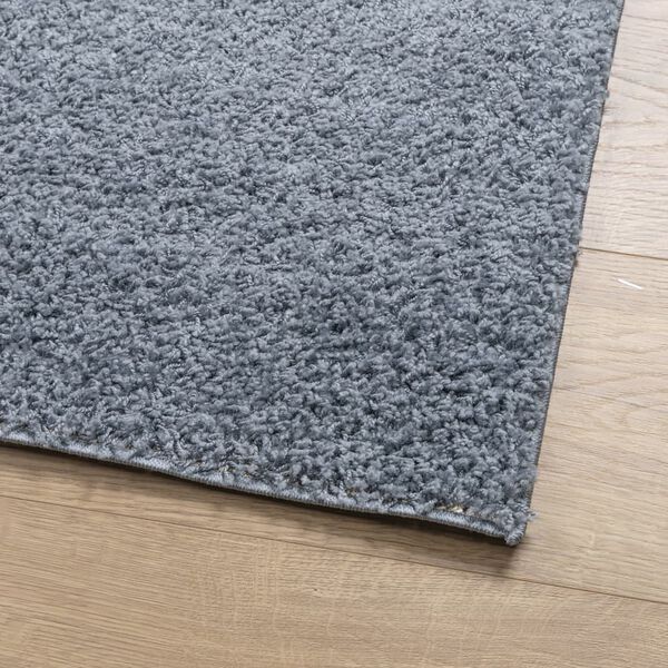 vidaXL Tapis shaggy PAMPLONA poils longs moderne bleu 80x200 cm