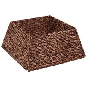 vidaXL Collier de sapin de No&euml;l Carr&eacute; Marron 50 x 50 x 25 cm