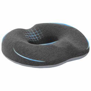 vidaXL Coussin d&rsquo;assise Couleur unie Gris fonc&eacute; 42 x 36,5 x 8 cm