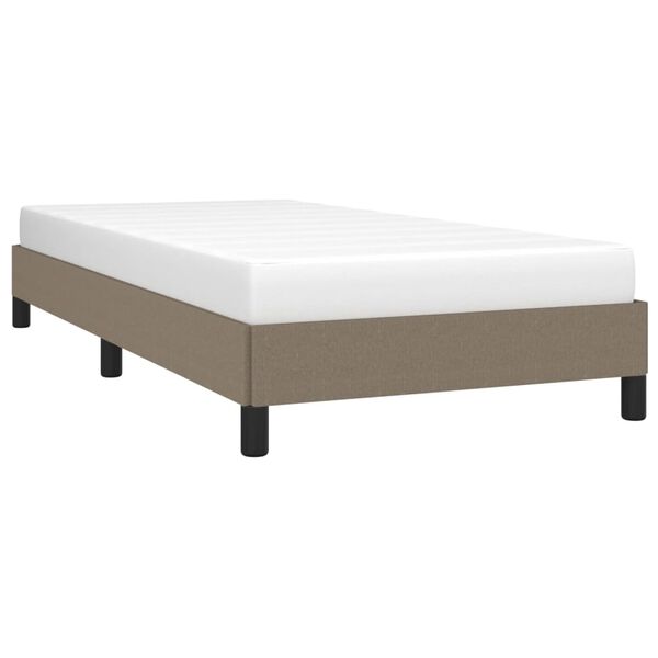 vidaXL Cadre de lit sans matelas taupe 80x200 cm tissu