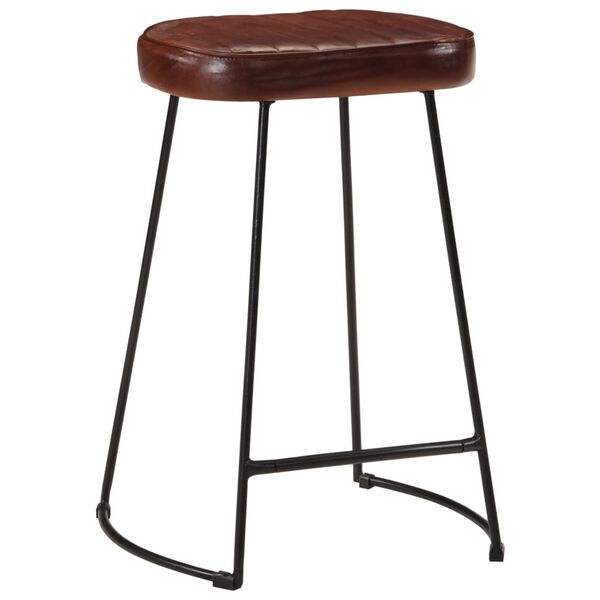 vidaXL Tabourets de bar lot de 2 marron fonc&eacute; 41x29x62 cm