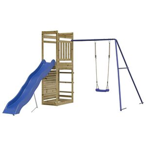 vidaXL Aire de jeux d'ext&eacute;rieur bois de pin impr&eacute;gn&eacute;