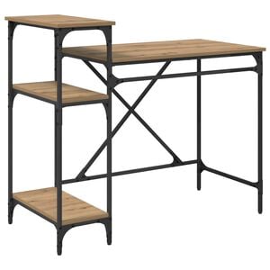 vidaXL Bureau Ch&ecirc;ne artisanal Bois d'ing&eacute;nierie 105 x 50 x 90 cm