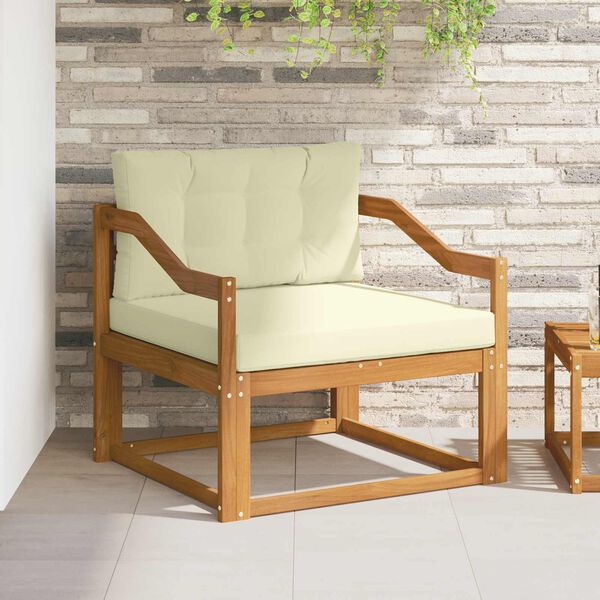 vidaXL Sofa de milieu ext&eacute;rieur Bois d'Acacia Massif Naturel