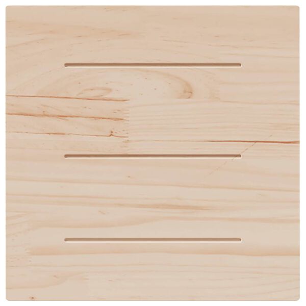 vidaXL Dessus de table blanc 50x50x2,5 cm bois de pin massif