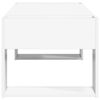 vidaXL Table basse Blanc 110 x 50 x 41 cm Bois d'ing&eacute;nierie