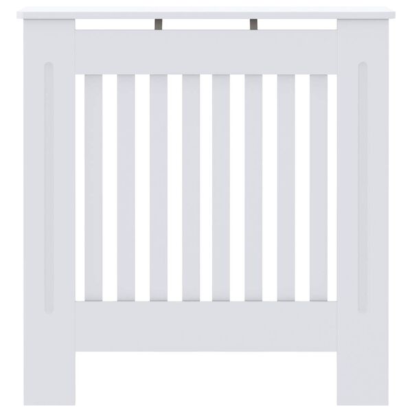 vidaXL Cache-radiateur MDF Blanc 78 cm