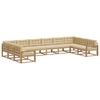 vidaXL Ensemble de canap&eacute;s d'ext&eacute;rieur 10 pc Blanc et Beige