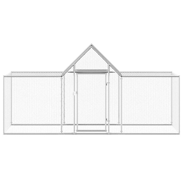vidaXL Poulailler 3 x 1 x 1,5 m Acier galvanis&eacute;