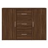 vidaXL Buffet Ch&ecirc;ne marron 91x29,5x65 cm Bois d'ing&eacute;nierie
