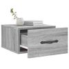 vidaXL Table de chevet murale sonoma gris 35x35x20 cm