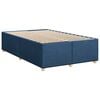 vidaXL Sommier &agrave; lattes de lit avec matelas Bleu 120x200 cm Tissu