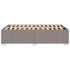 vidaXL Cadre de lit sans matelas taupe 120x200 cm tissu