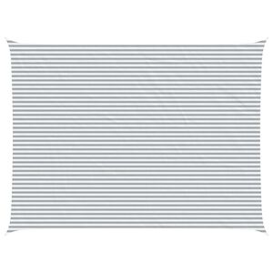 vidaXL Voile d'ombre Gris clair et blanc 8 x 6 m