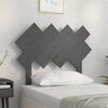 vidaXL T&ecirc;te de lit Gris 92x3x81 cm Bois massif de pin