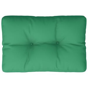 vidaXL Coussin de palette vert 50x40x12 cm tissu