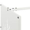 vidaXL Portant de bois chauffage blanc 40x40x40 cm