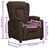vidaXL Fauteuil Marron Similicuir