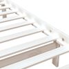 vidaXL Cadre de lit sans matelas blanc bois massif